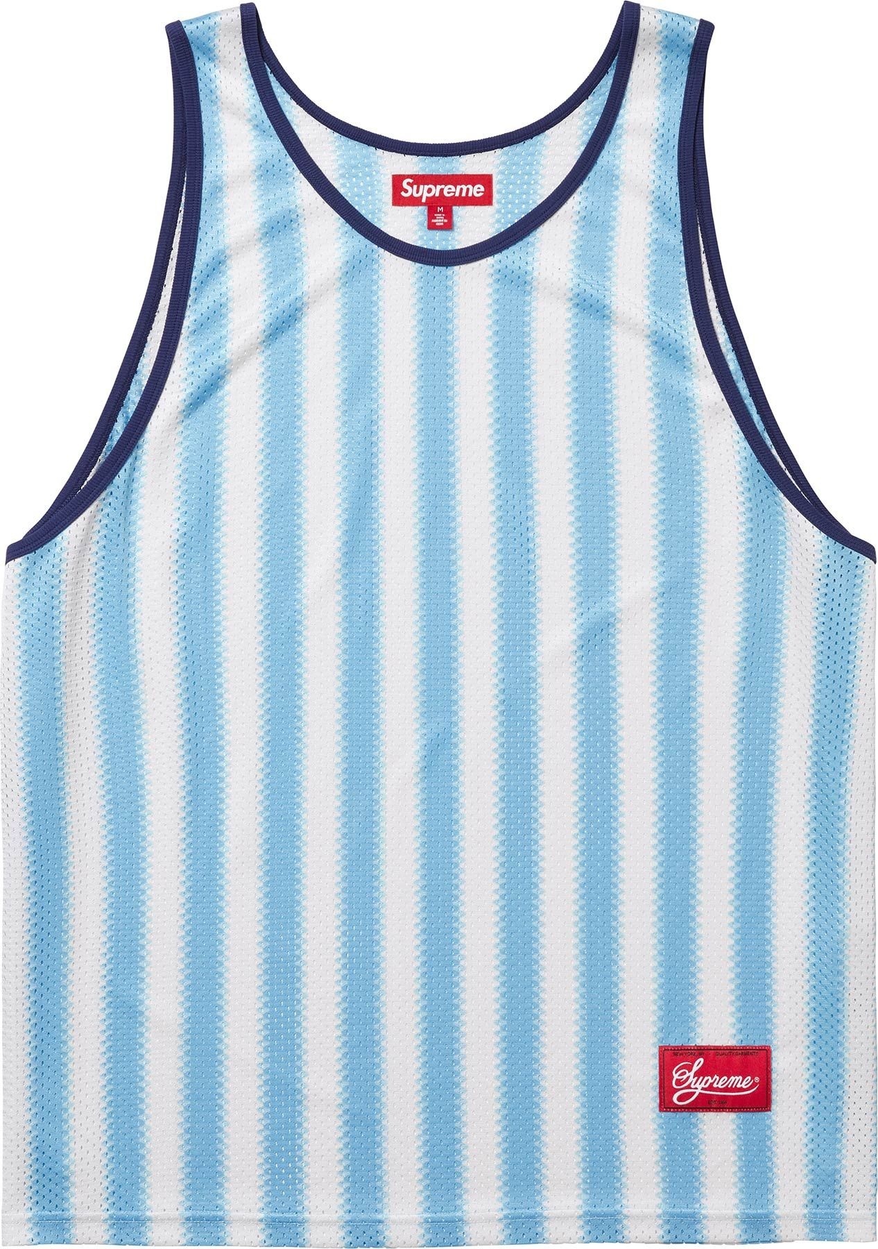Stripe Mesh Tank Top view 2